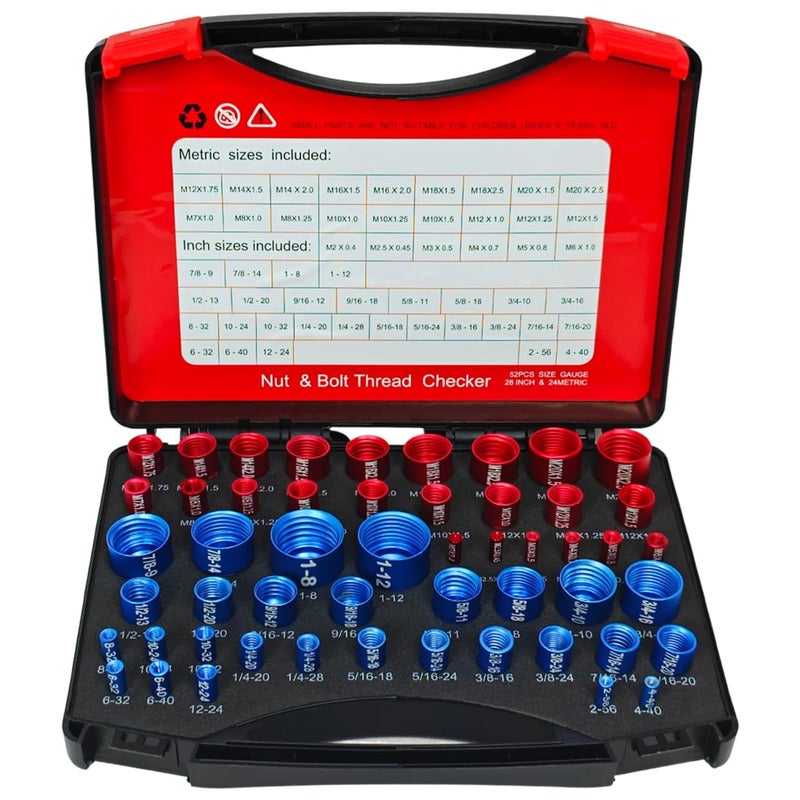 50PCS Thread Checker, Nut and Bolt Thread Checker